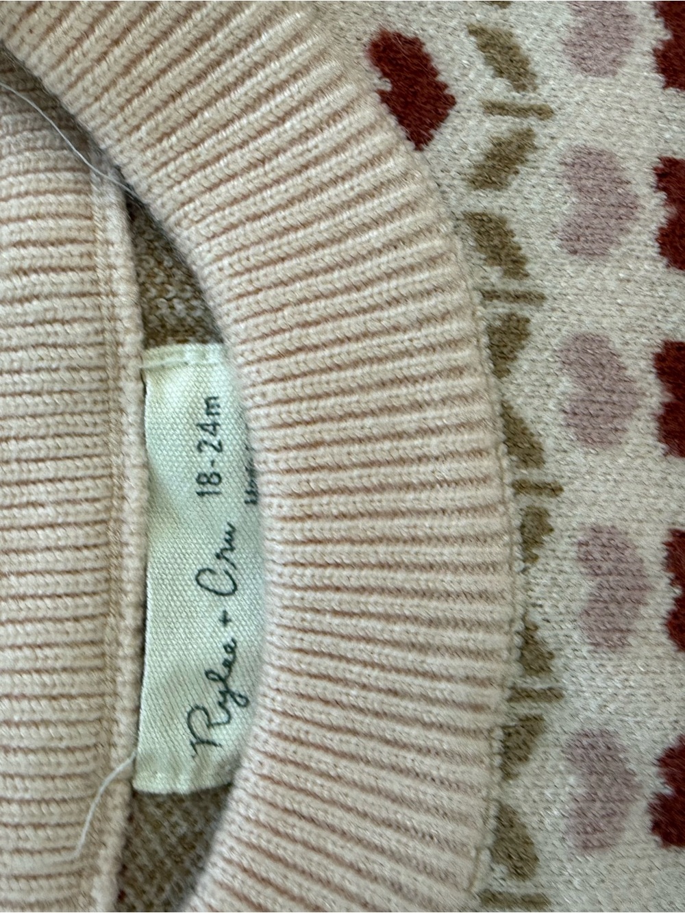 Rylee + Cru Kids Pink Heart Knit Set - Picture 2 of 2